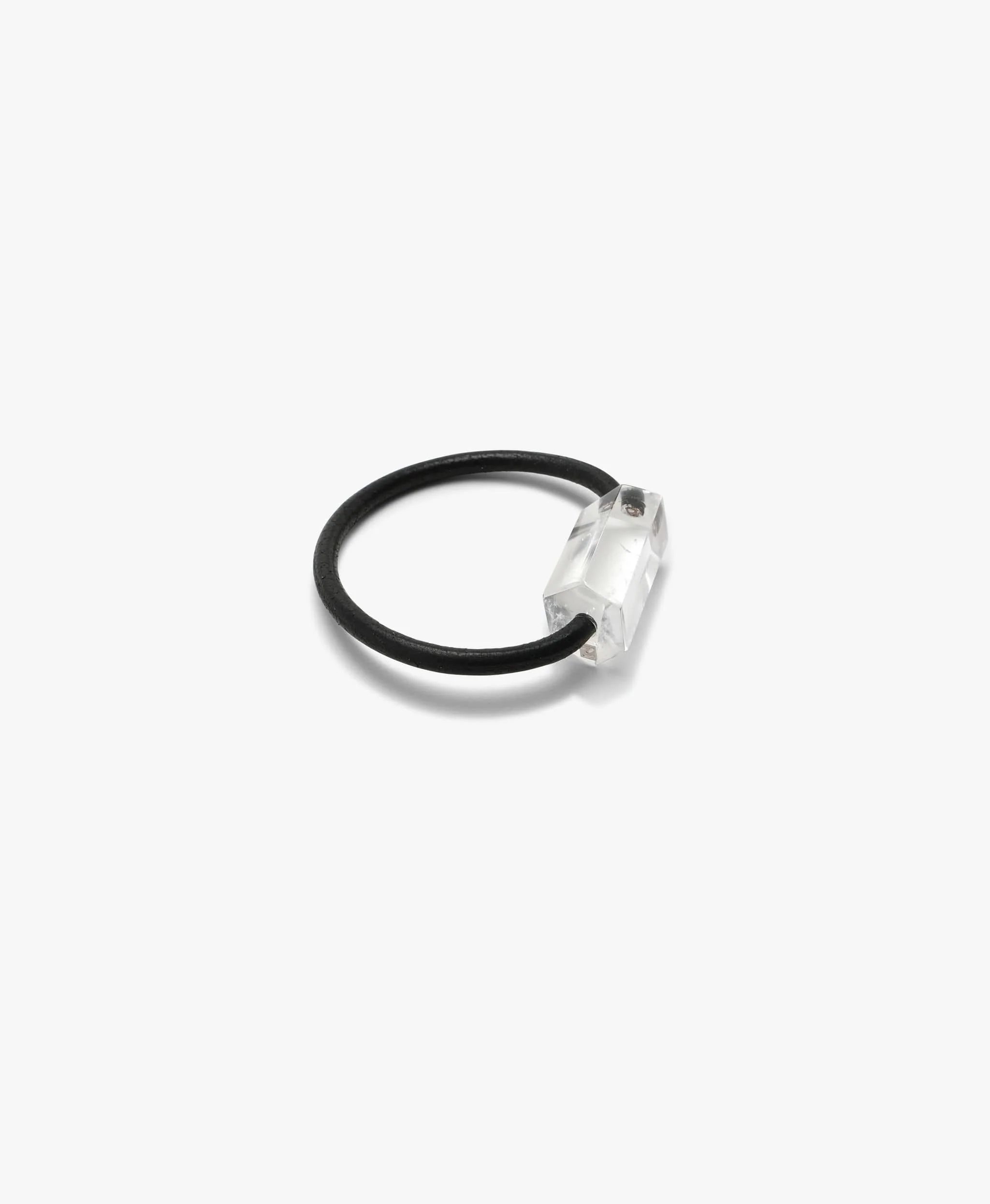 Ceinture bracelet: leather, mountain crystal - Image 4
