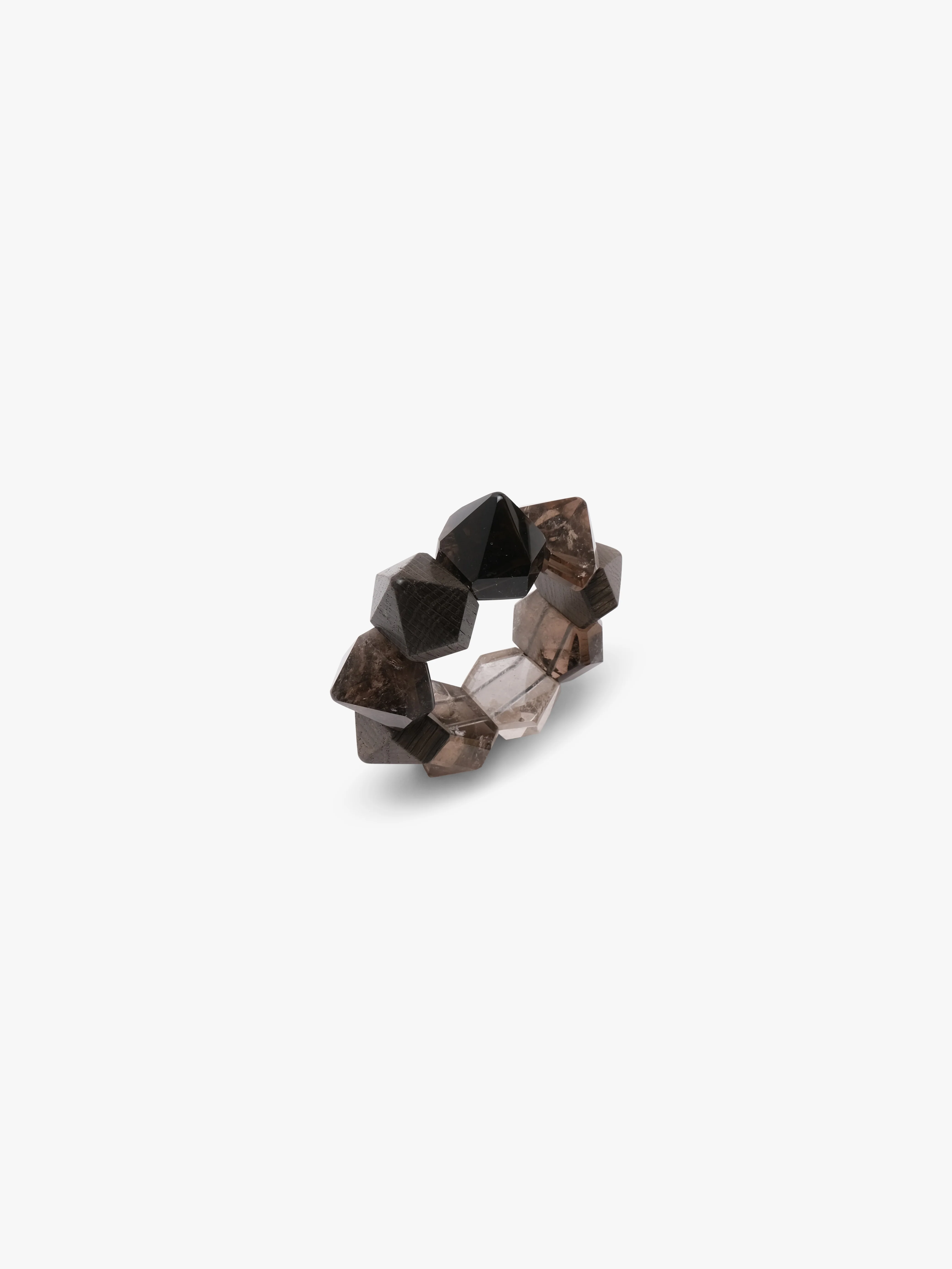 Bracelet: smoky quartz, bog oak - Image 4