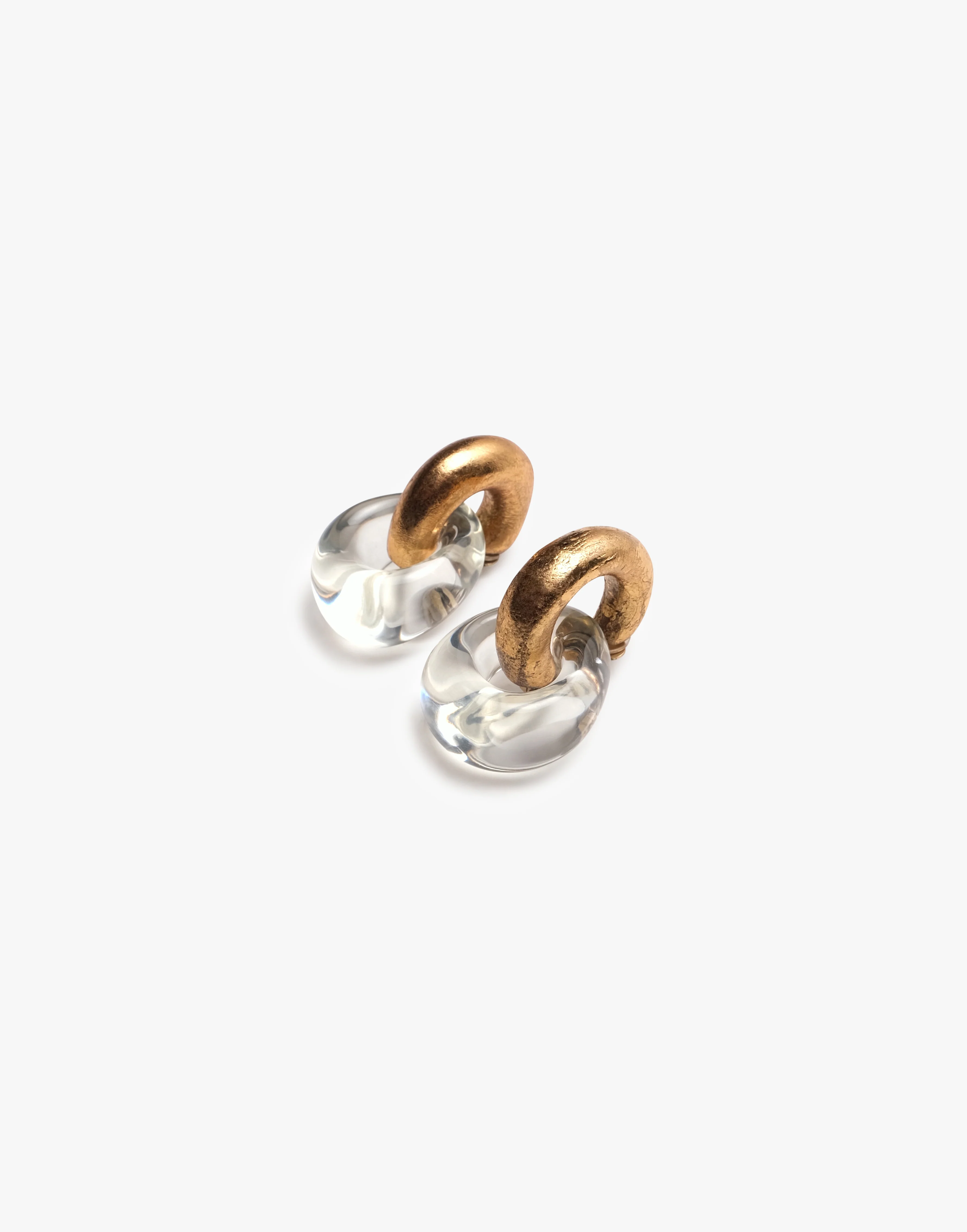 Havana earrings: greencast, goldfoil - Image 3