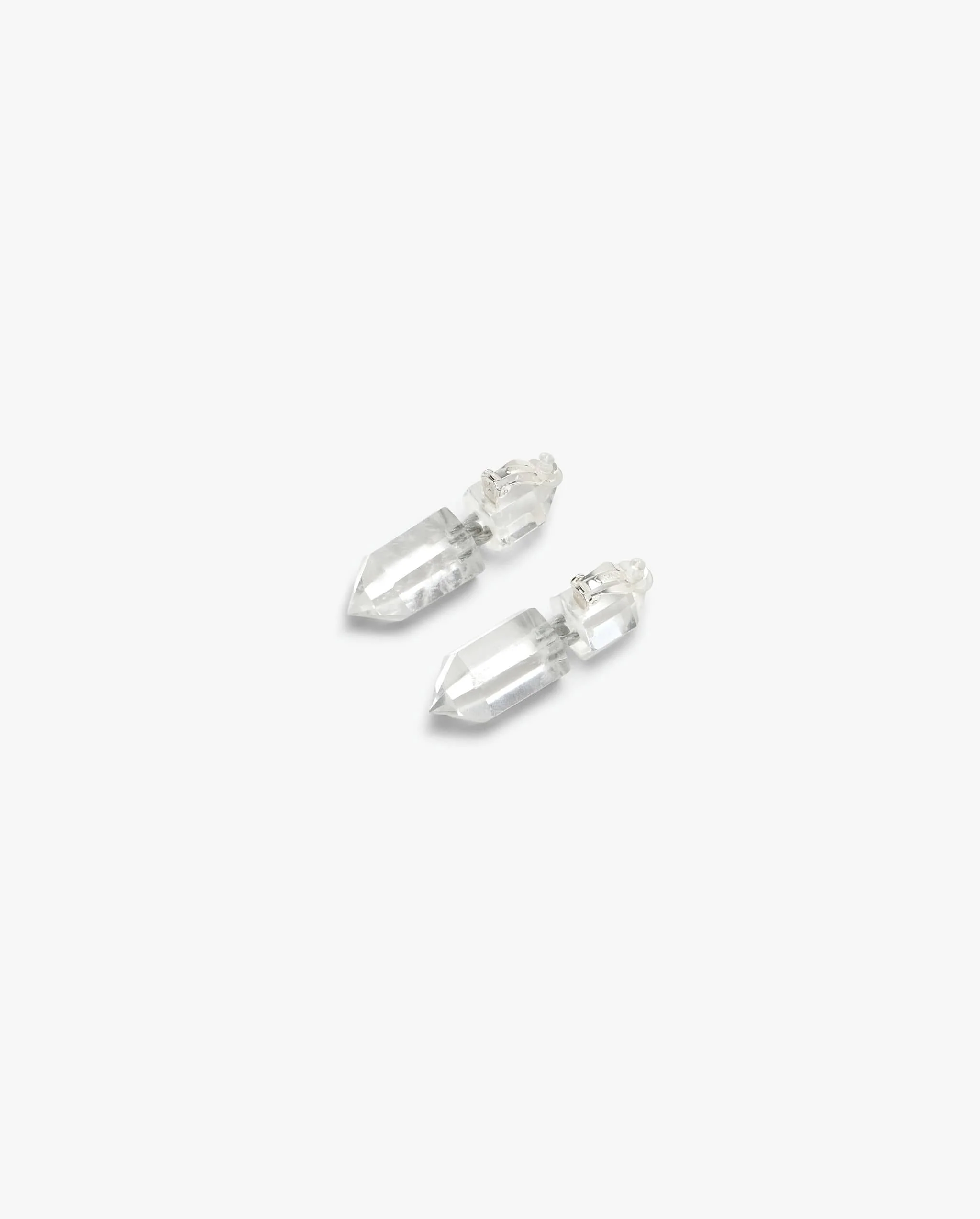 Accord earclips: mountain crystal, wire - Image 6