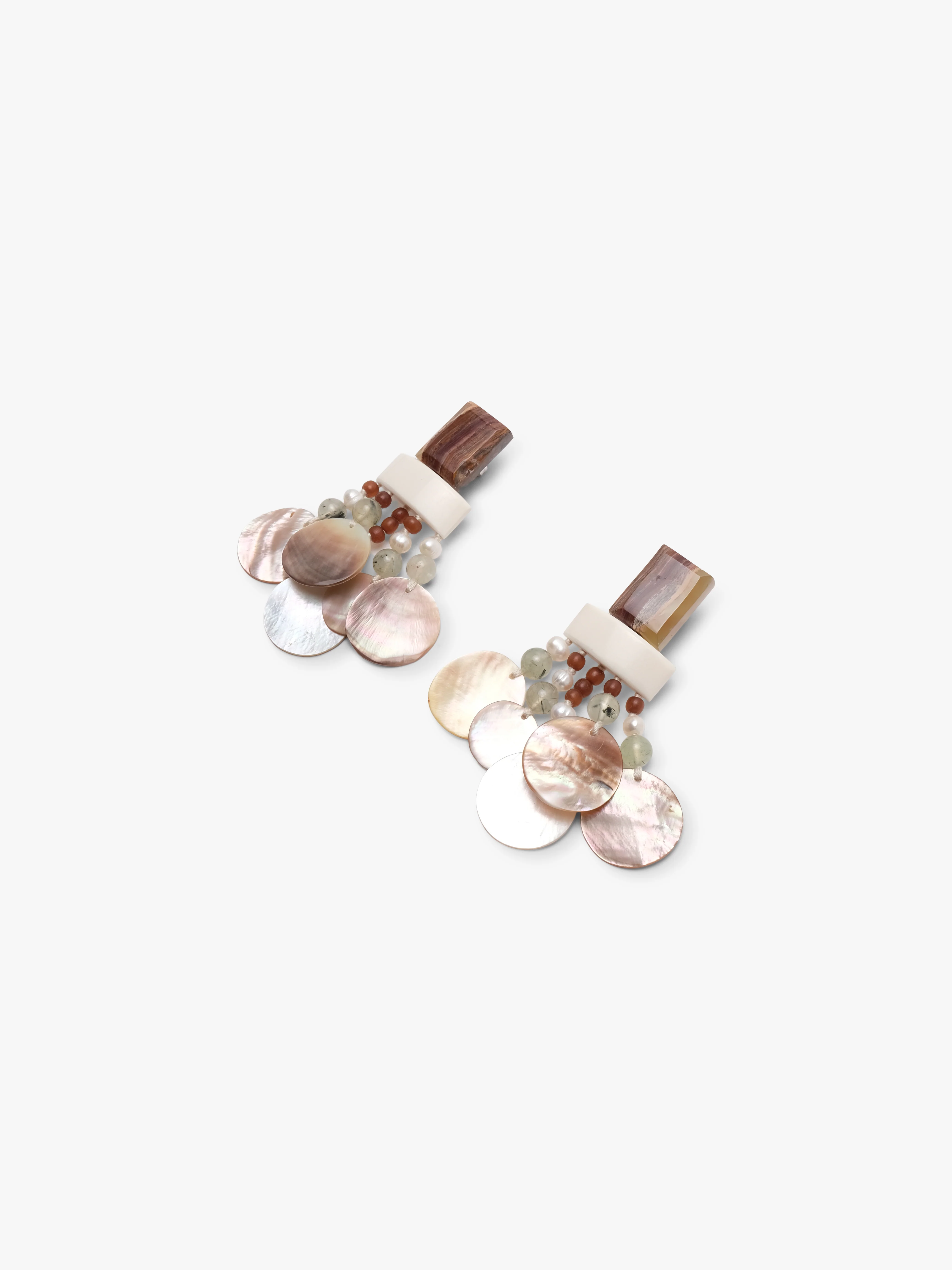Earrings: multi materials - Image 3