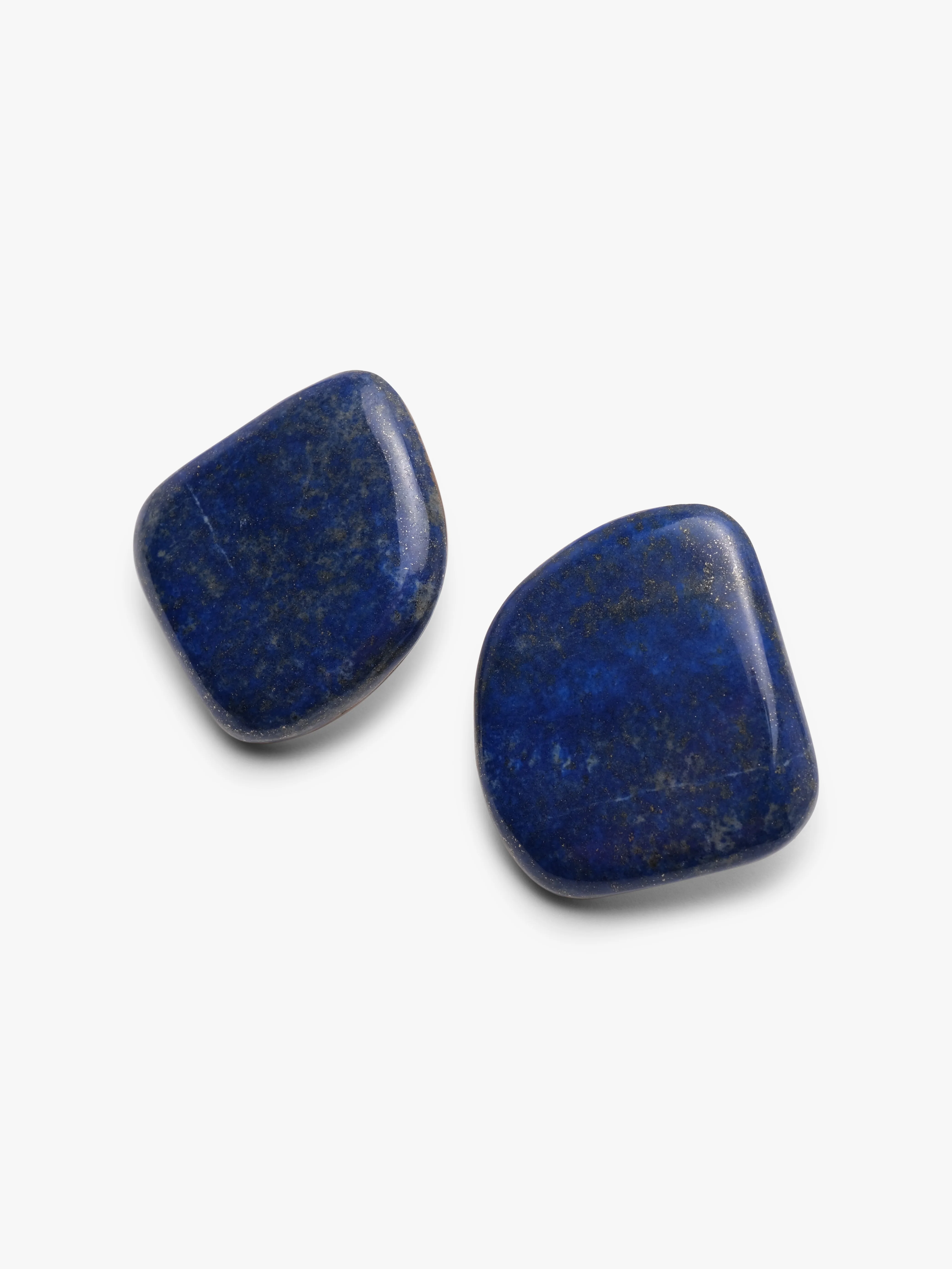 Earrings: lapis lazuli, mother of pearl - Image 2