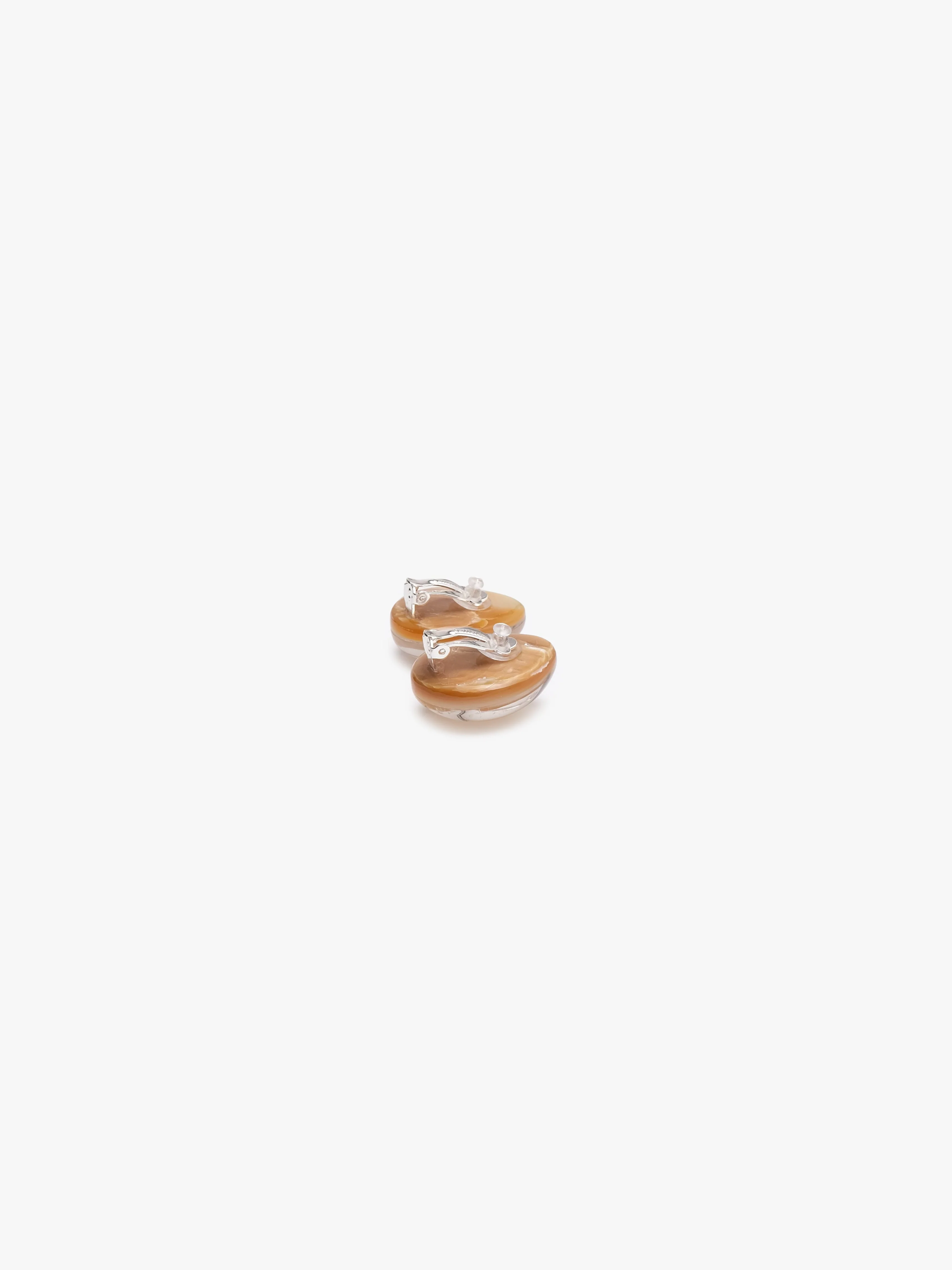 Earrings: mother of pearl, quartz - Image 3