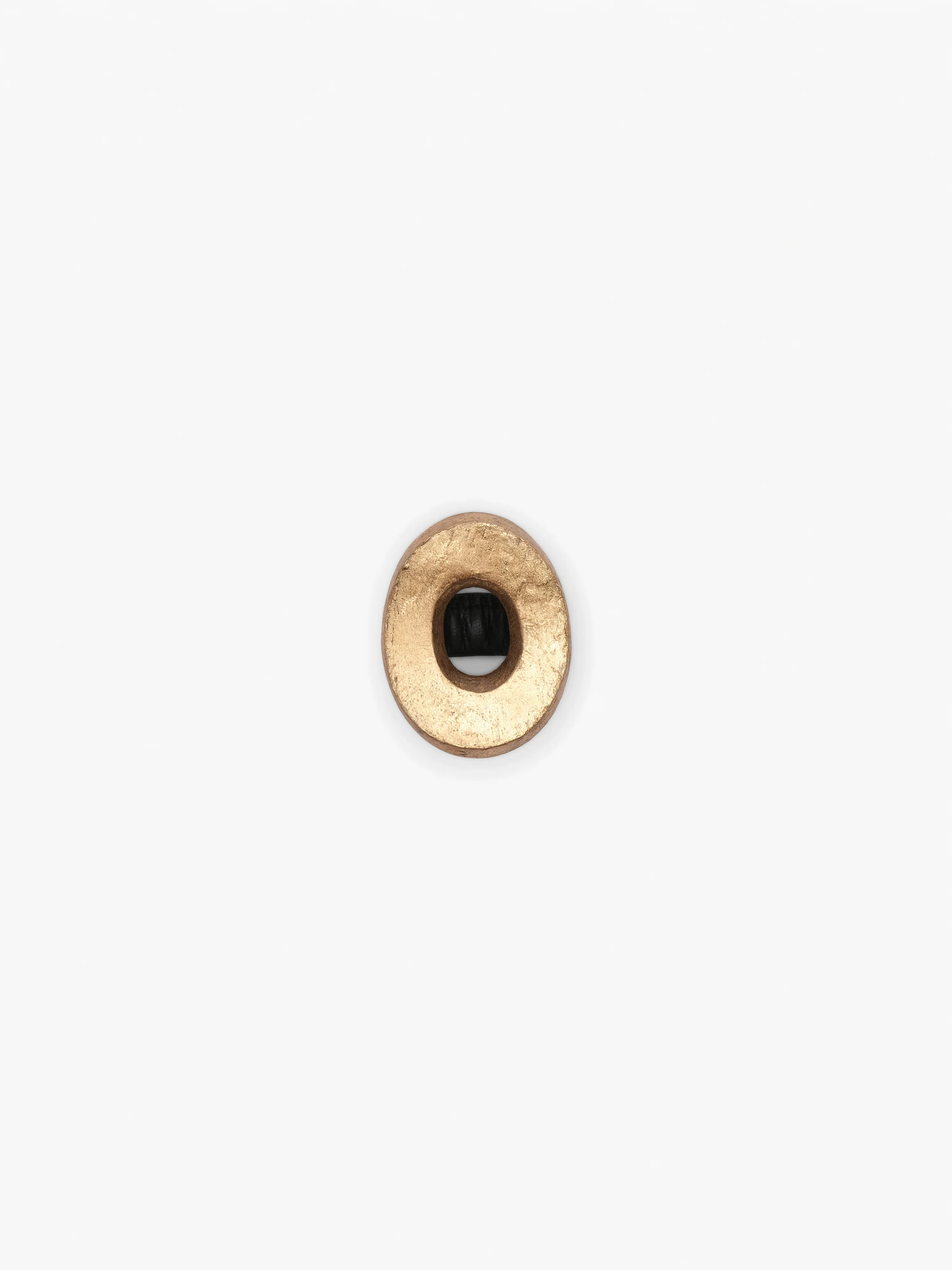Elowen ring: acacia, goldfoil, leather - Image 5