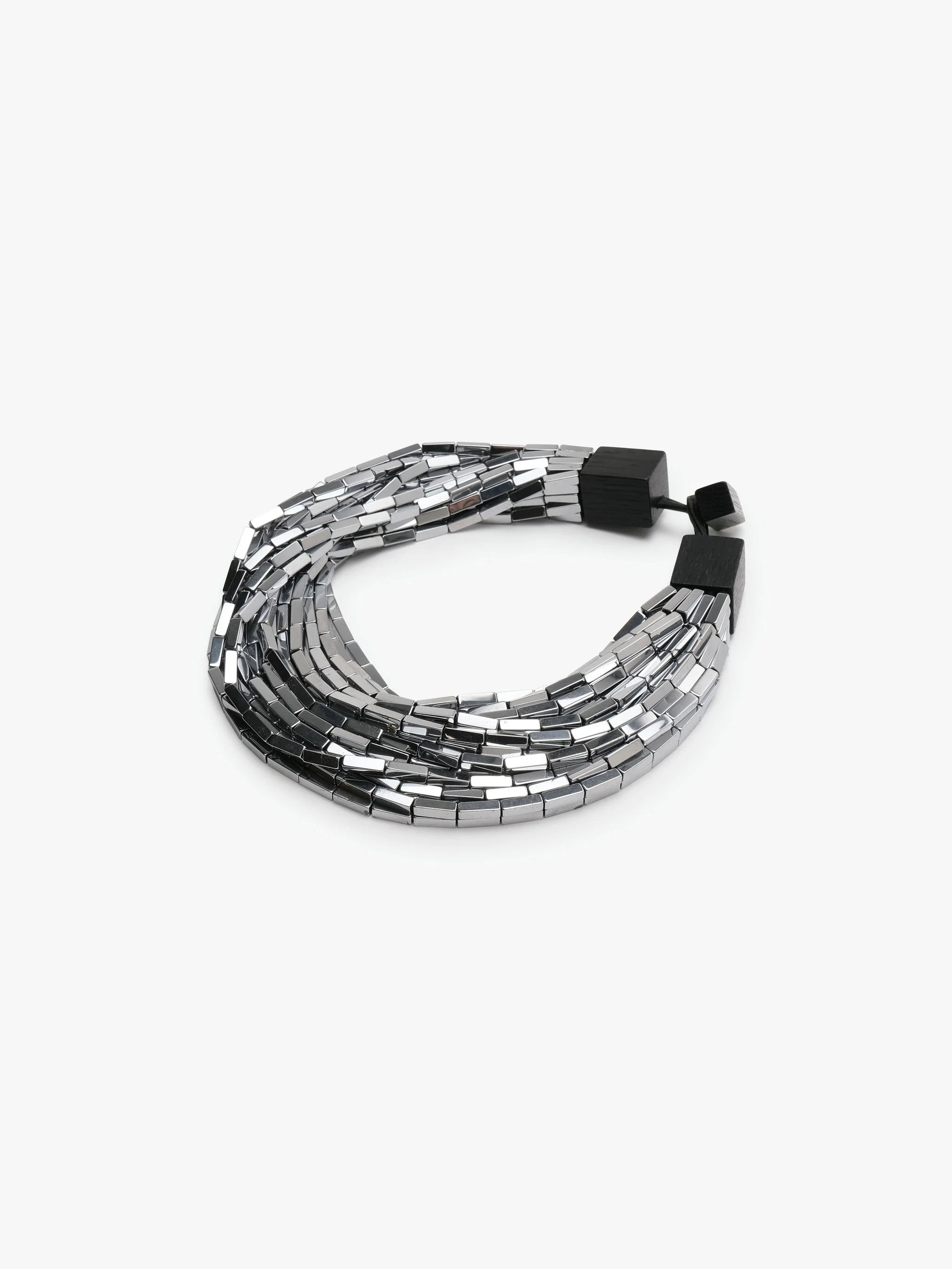 Hilver necklace: hematite stone - Image 4