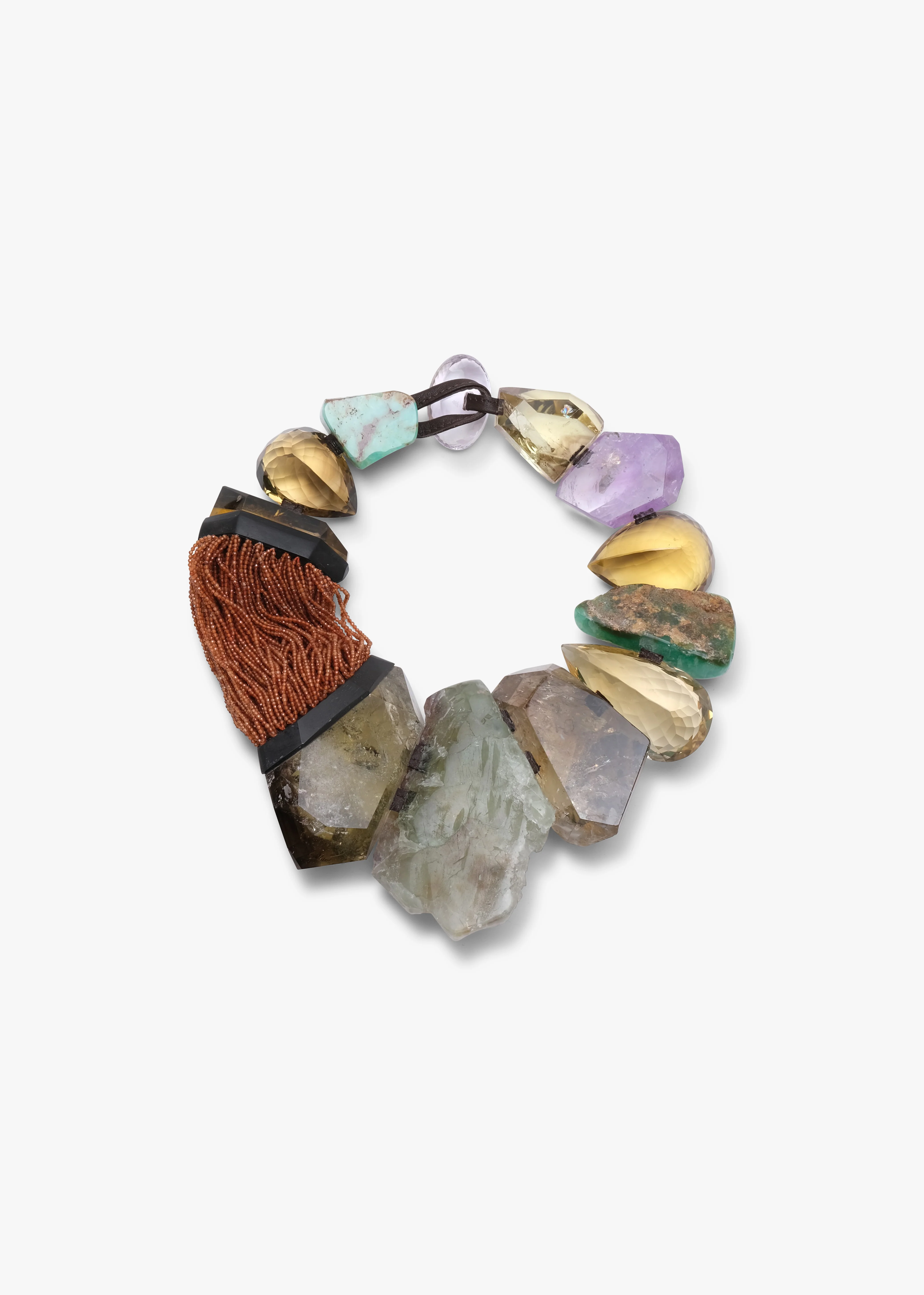 Necklace: citrine, amethyst, chrysoprase, topaz - Image 6