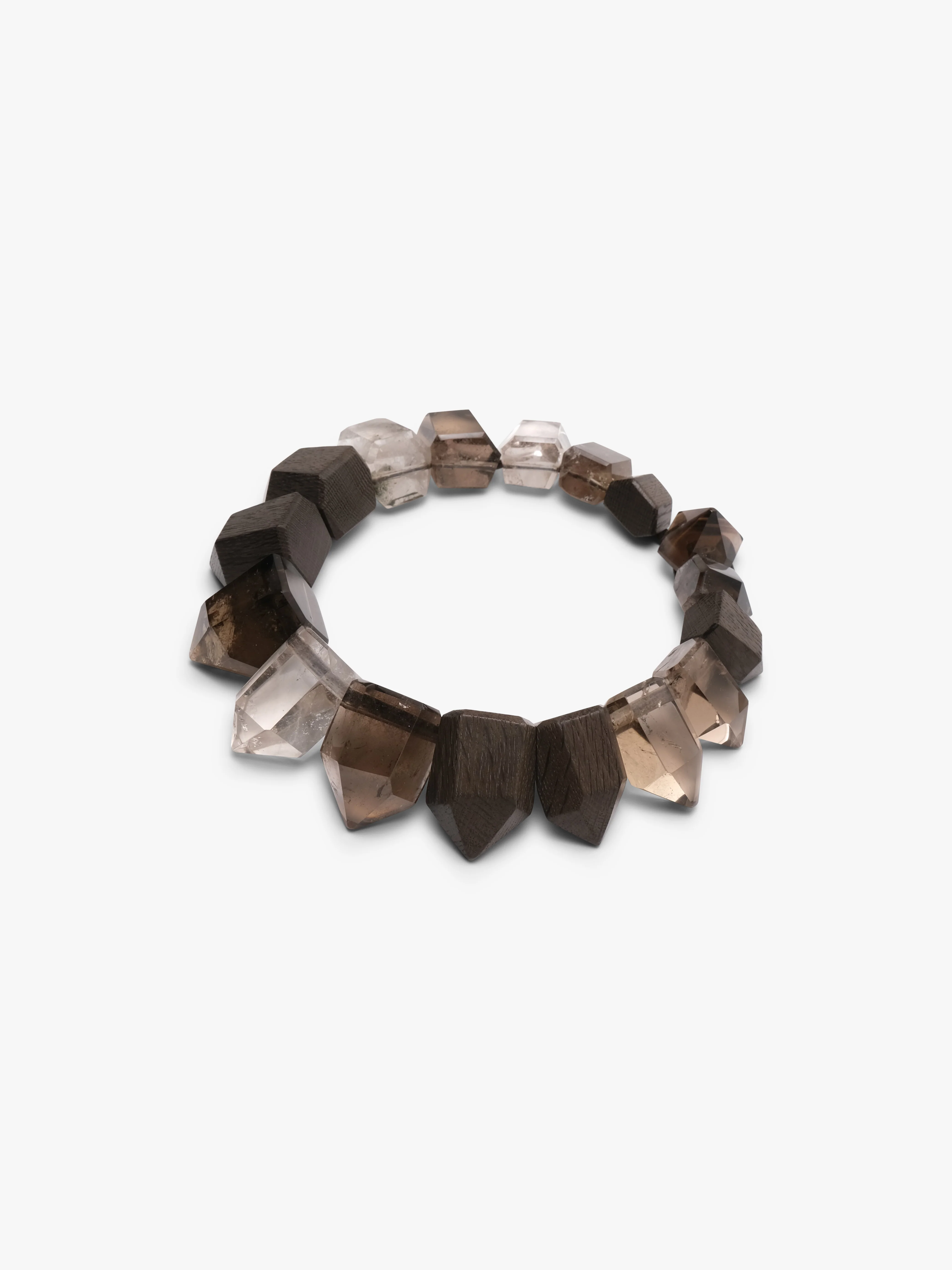 Necklace: crystal, quartz, bog oak - Image 5