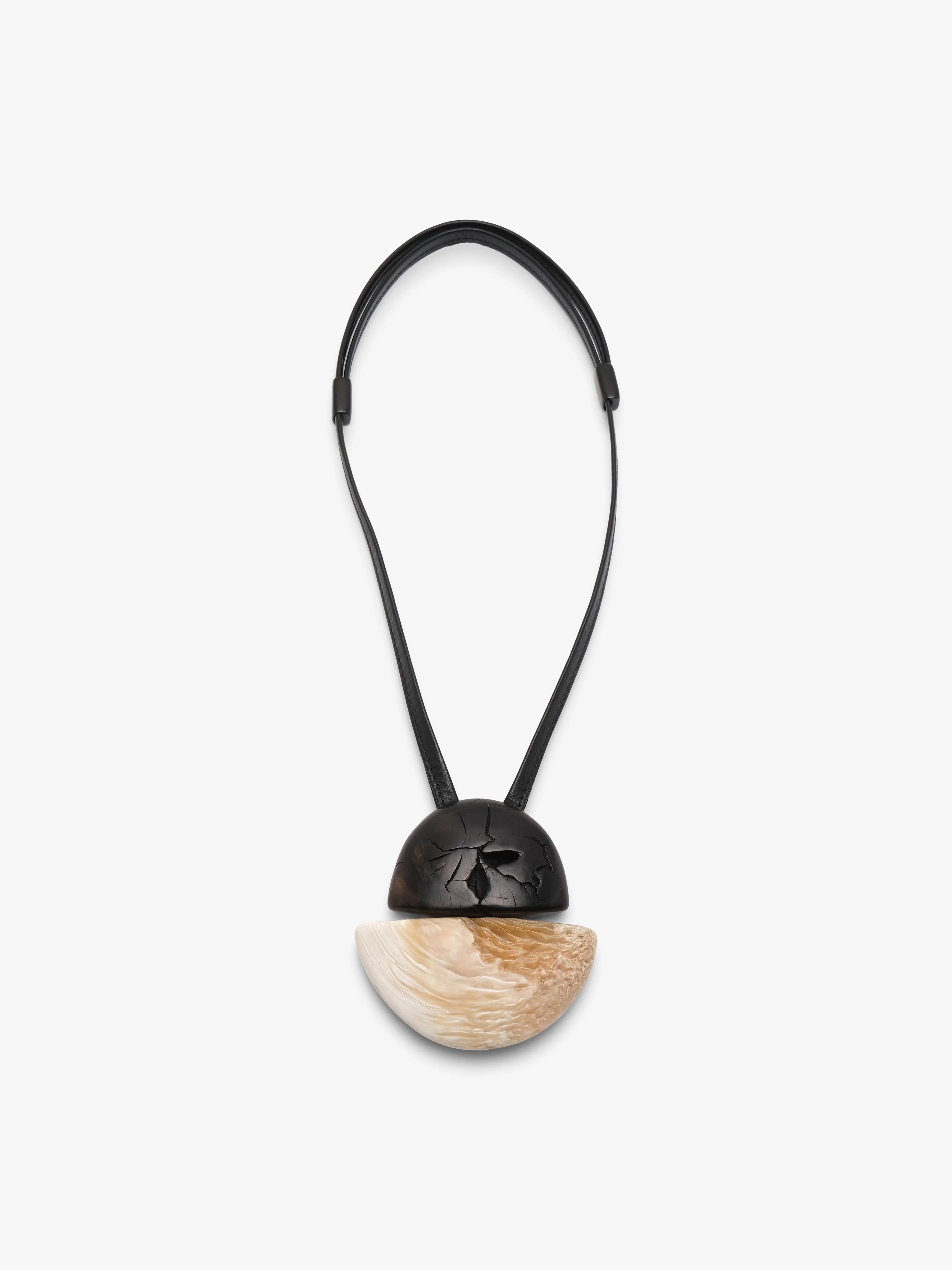 Pendant: ebony, musk ox horn - Image 3