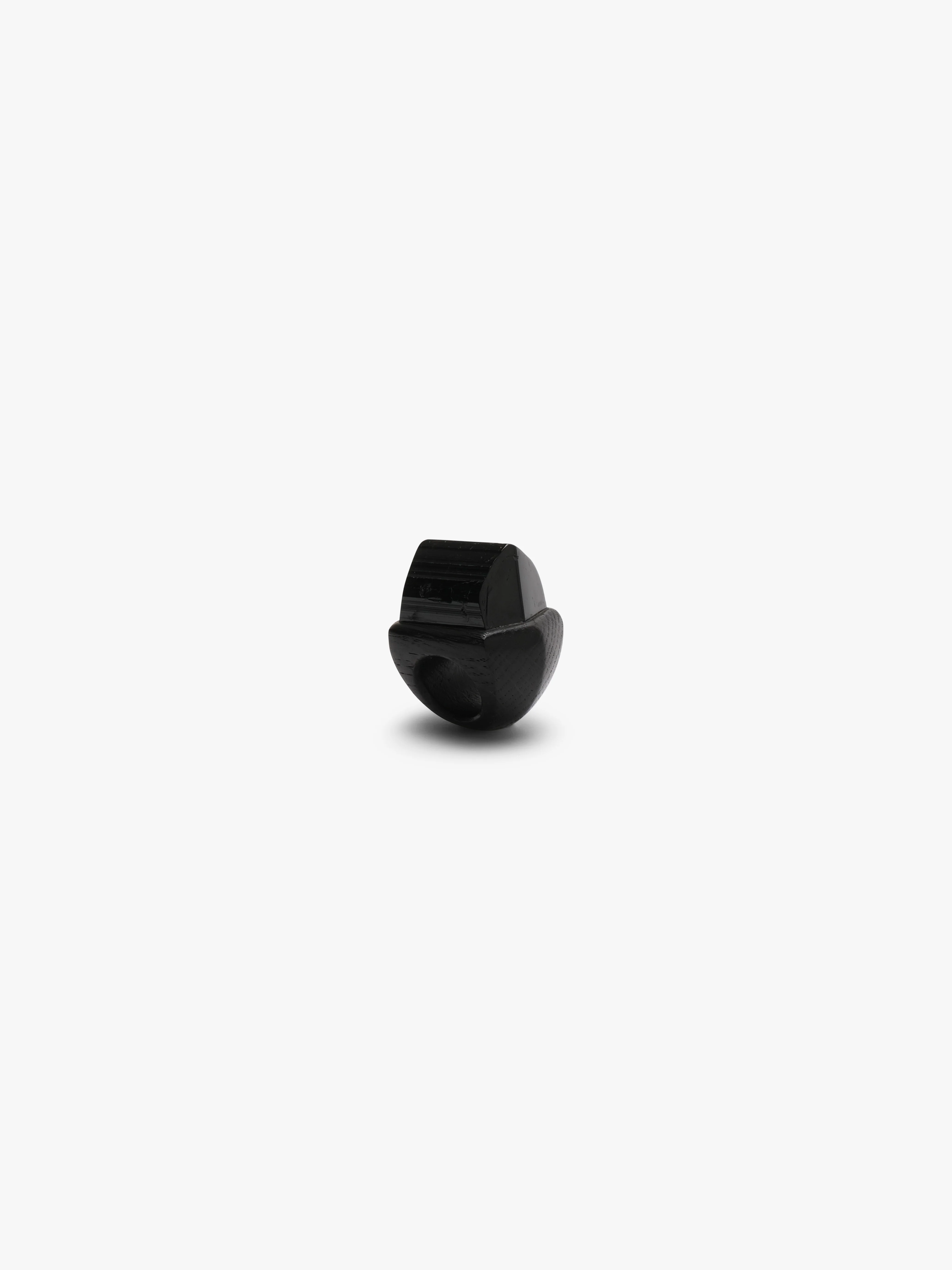 Ring: black tourmaline, bog oak - Image 5