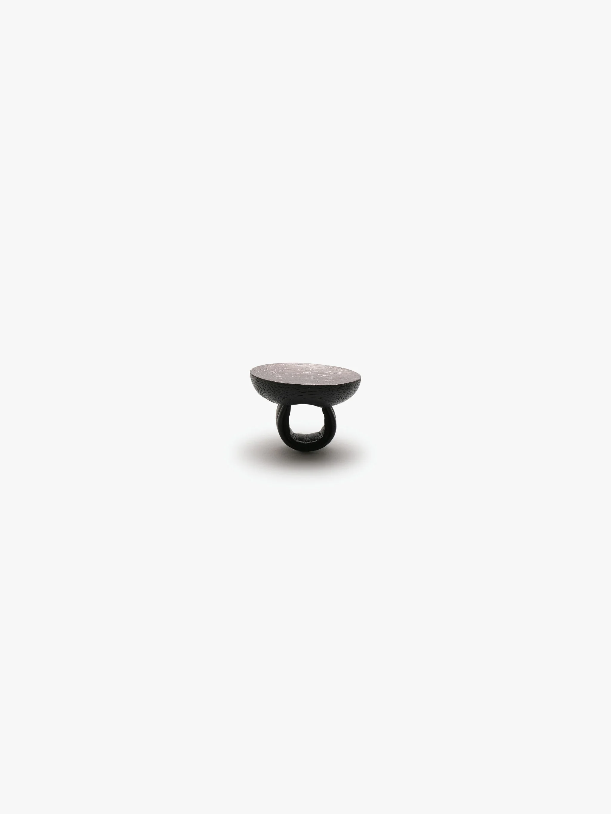 Sora ring: acacia, silverfoil, leather - Image 4