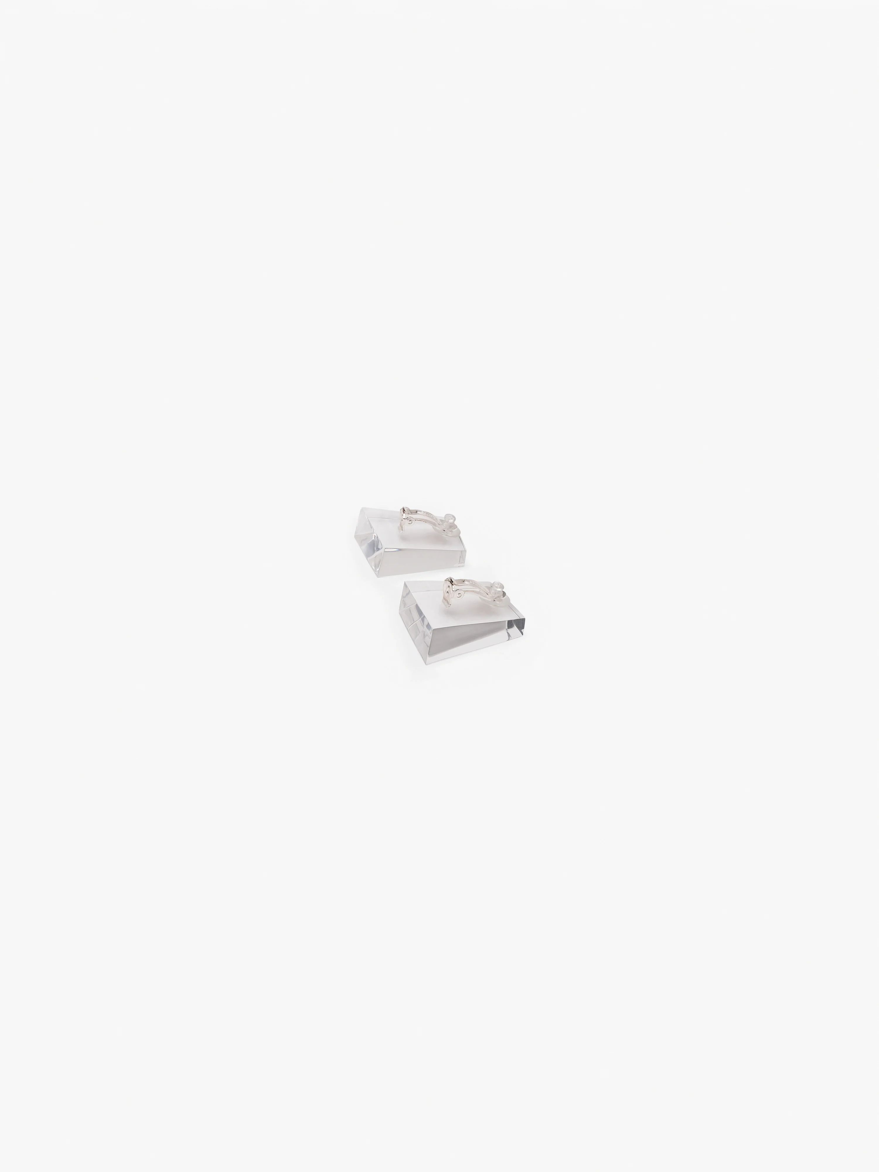 Tzul earrings: clear greencast - Image 3